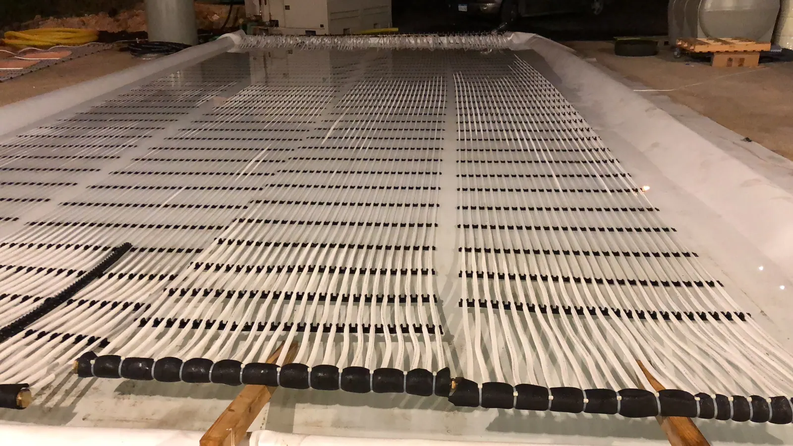Ice rink pipe grid installed by GSAT, photo 1