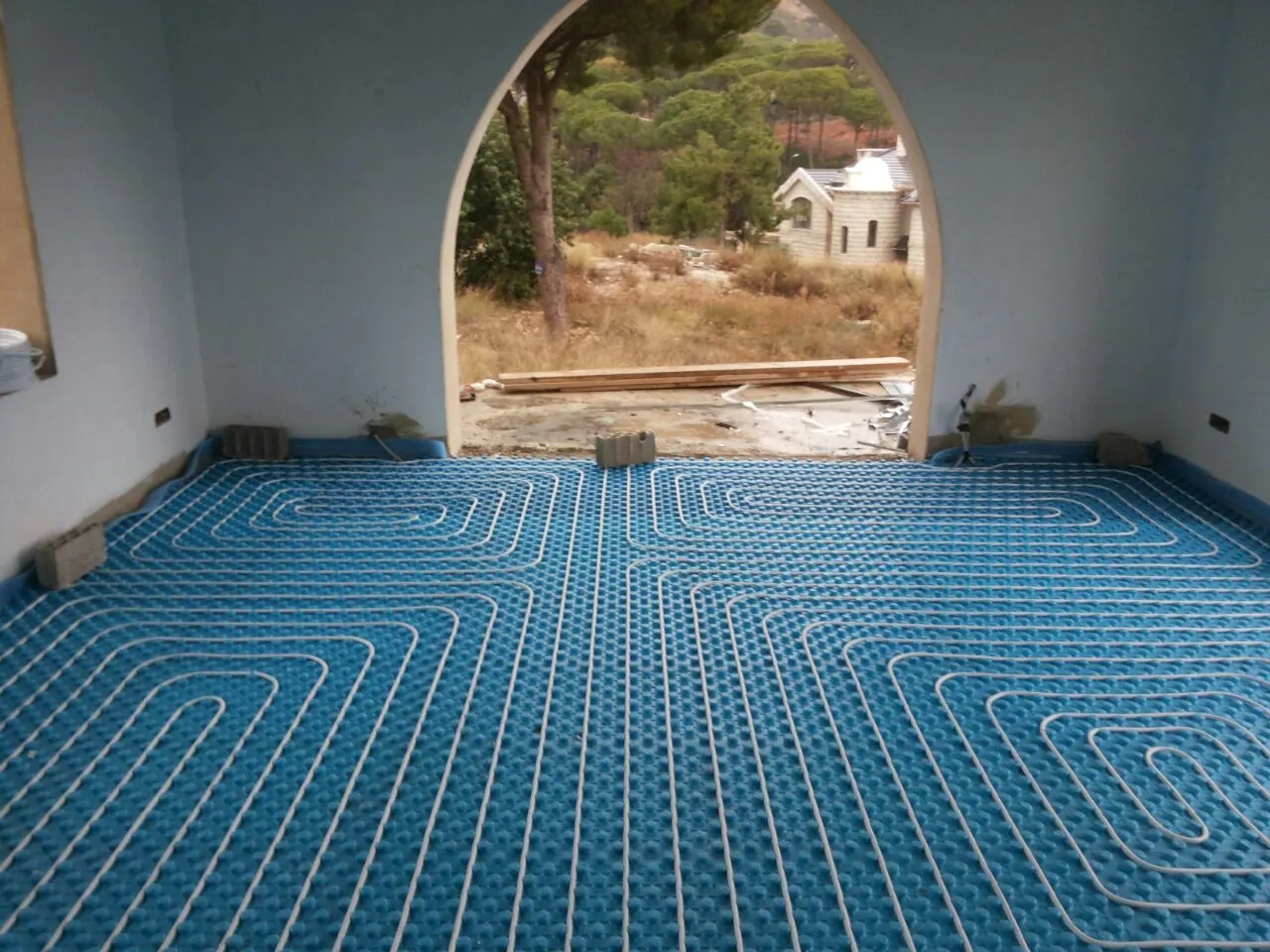 Floor heating circuits laid as planned, photo 2
