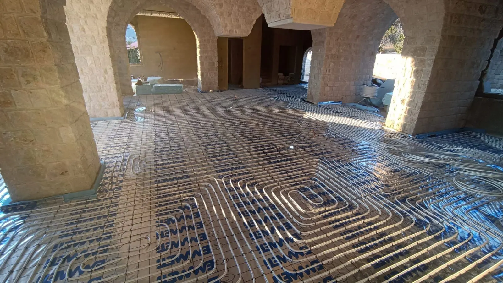 Floor heating, Villa I., photo 2