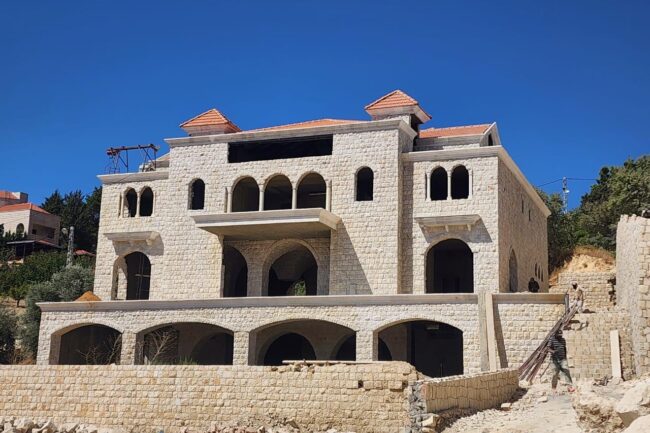 Underfloor heating and plumbing project - Villa Issa Lebanon